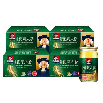 Quaker 無糖養氣人蔘 60ml×36入x4盒