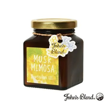 日本John's Blend 室內香氛擴香膏(135g/瓶)麝香含羞草