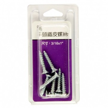 598平頭鐵皮螺絲3/16x1"