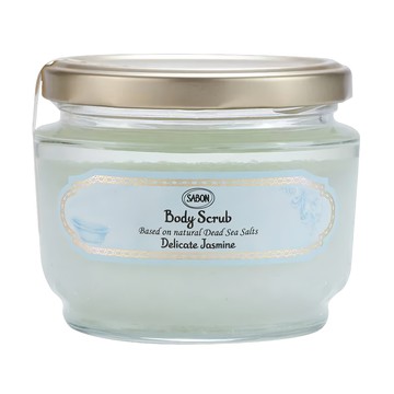 SABON 身體磨砂膏 茉莉花語  320g 溫和去除角質，深層滋潤，使肌膚恢復柔嫩光滑  1罐
