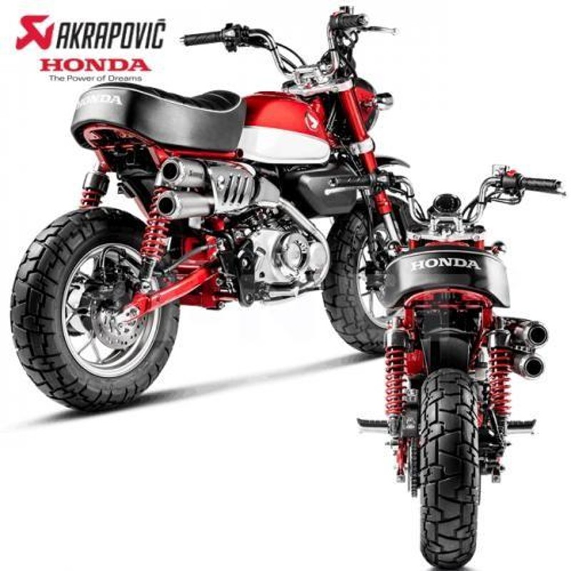 送料無料 AKRAPOVIC/アクラポビッチ ホンダ Monkey125 モンキー12 18