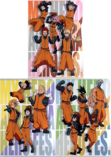 集合A4透明文件夾3張SET B我的英雄學院HERO FES.