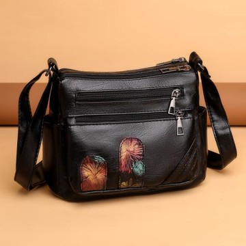 真皮包包女2025新款時尚斜挎包中年女士媽媽包軟皮百搭單肩包小包