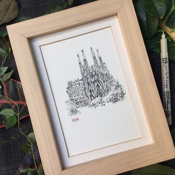 高第 聖家堂/手繪原作