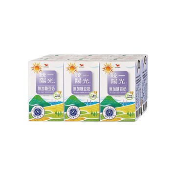 統一陽光無加糖豆奶250ml