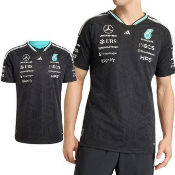 Adidas MER DR JSY AM 男款 黑色 F1 賽車服 吸濕排汗 修身版型 國際碼 上衣 短袖 KE5325