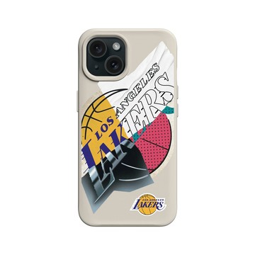 iPhone 15 SolidX 貝殼灰 - NBA - 拼接系列-洛杉磯湖人 L.A. Lakers - Style Mix