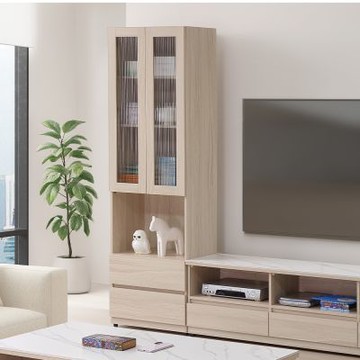 MUNA家居  米倫2尺展示櫃/M07   60X40X199.5cm