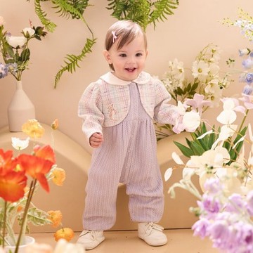 心願比得假兩件針織長袖兔裝