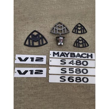 新奔馳邁巴赫立標S680字標后尾標S級S400改裝MAYBAC標志貼V12側標