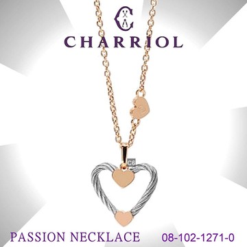 CHARRIOL夏利豪 Passion Necklace激情鋼索項鍊 玫瑰金色鍊款 C6(08-102-1271-0)