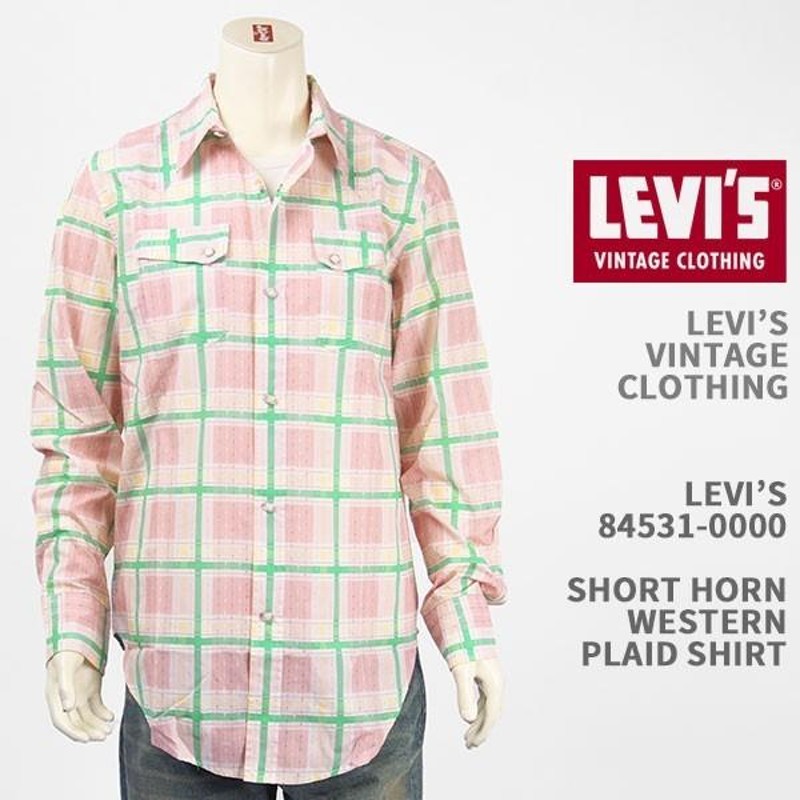 LEVI'S リーバイス ウェスタンシャツ ショートホーン チェック LEVI'S