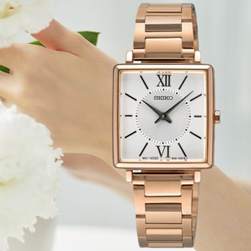 SEIKO 精工 CS系列 優雅方形腕錶 禮物 推薦 4N30-00N0K/SWR112P1