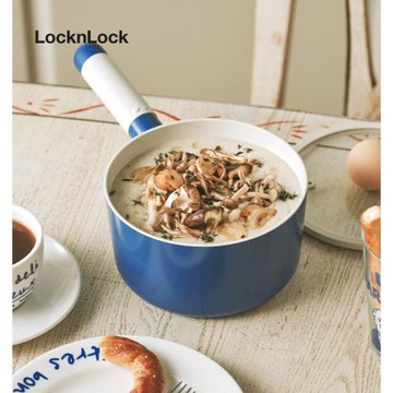 樂扣樂扣16CM多巴胺寶寶輔食不粘奶鍋牛排煎餅鍋具燃氣電磁爐通用