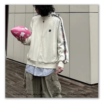 【HAO NICE】24SS UNDEFEATED 100%正品五槓logo復古拉線立領外套 運動外套