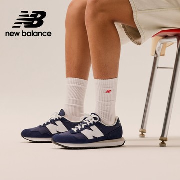 【New Balance】 NB 復古鞋_中性_藍白色_MS237HN-D楦 237