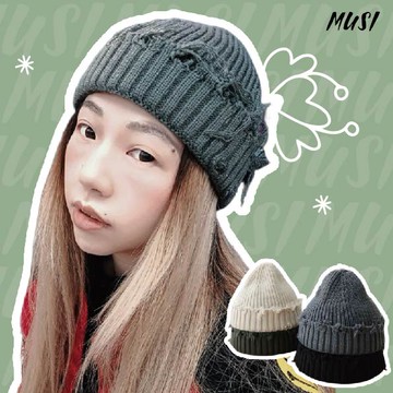 [台灣快發]毛帽 冷帽 針織毛帽 最後兩頂出清特價99元 破洞毛線帽 保暖毛帽 保暖帽子 針織帽 男帽 女帽 造型毛帽