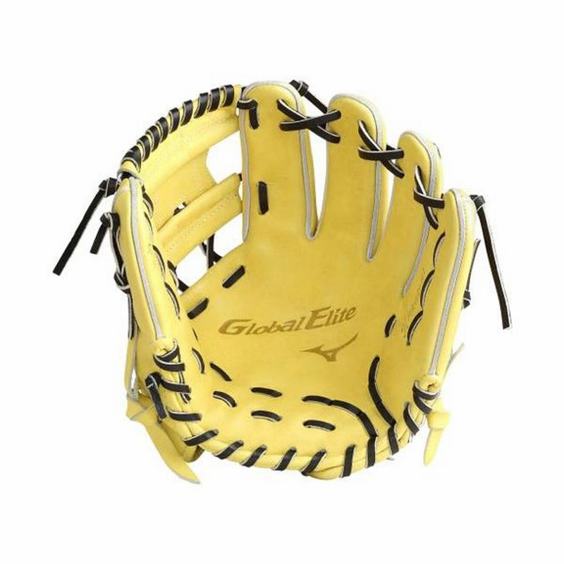 Mizuno Pro 硬式グローブ イエロー 内野手用 内野手用硬式