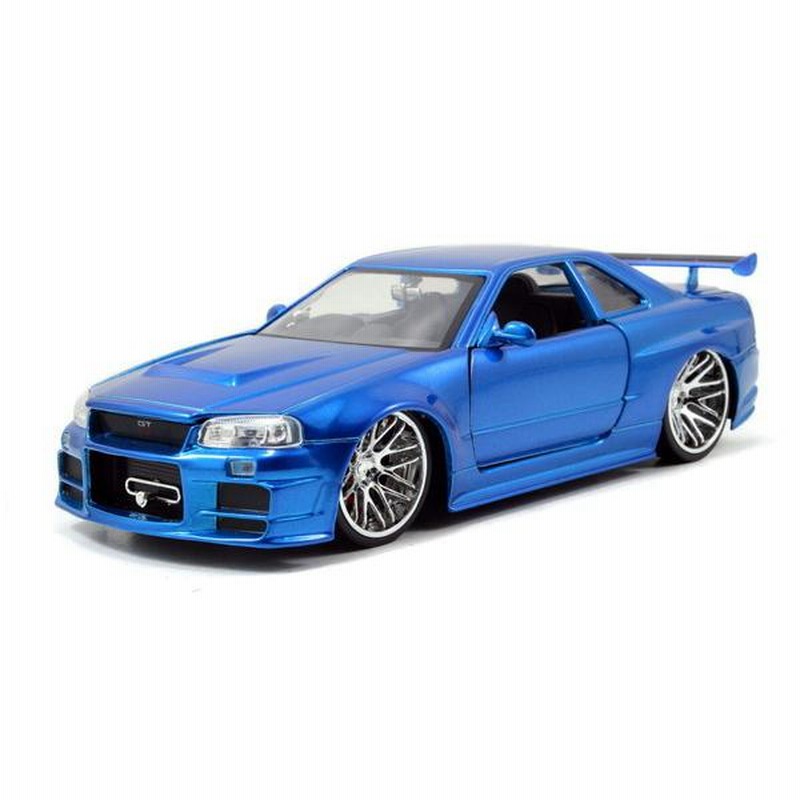 JADA TOYS 1/24 ワイルド・スピード ニッサン スカイライン GT-R (R34) ブルー 完成品ダイキャストミニカー JADA97173  | LINEブランドカタログ