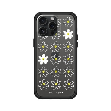 iPhone 15 Pro Max Mod NX 黑 - MacaronToe 馬卡龍腳趾 - 小花生氣了 Angry Flowers