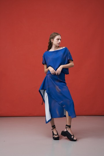 長裙/可抽皺/假兩件/A字裙/MRI/渲染/藍印花/INF/SS25