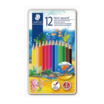 【阿翔小舖】『STAEDTLER』 施德樓 水性色鉛筆12色組 MS14410 鐵盒