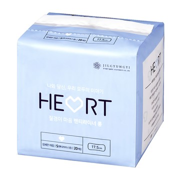 JilGyungYi 質更益 Heart 加長型衛生棉 20片  17.5cm  1包