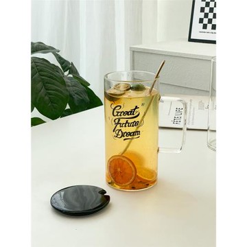 大容量玻璃杯耐熱馬克杯辦公水杯家用喝水泡茶杯子果汁飲料啤酒杯