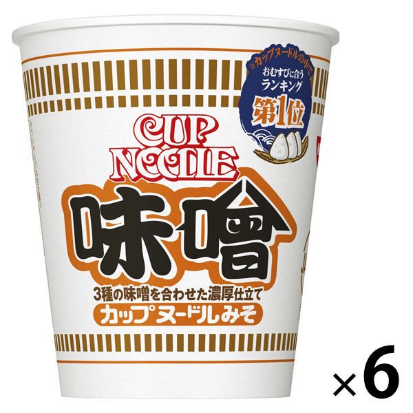 日清食品カップ麺　カップヌードル　味噌　83g　1セット（6個）　日清食品