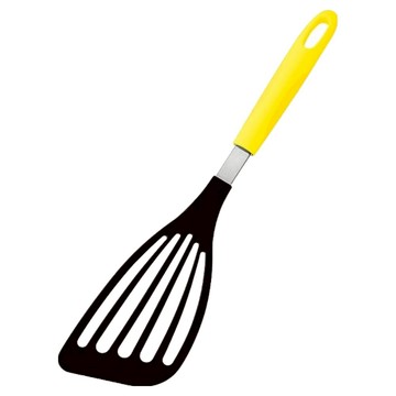 Shimomura 下村工業 耐熱不沾鍋專用斜煎鏟 FVS-20  黃色  1個