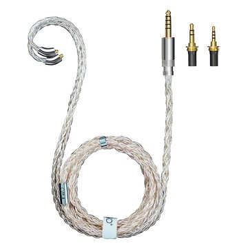 FiiO 飛傲 LC-RE Pro 金銀銅混編 可換插頭 MMCX 耳機升級線 2022版  1個