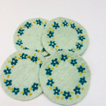 花環 -羊毛氈杯墊/隔熱墊