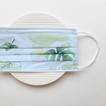【無藏X藝植手栽】龜背芋_成人醫療口罩/5入裝/10入盒/50入盒裝