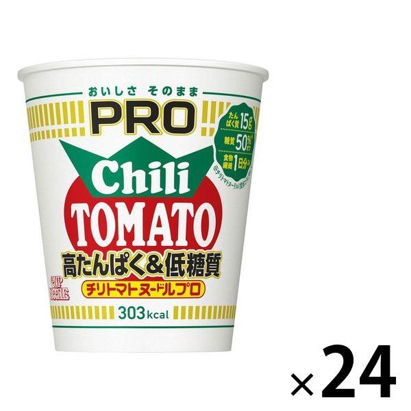 日清食品日清食品　カップヌードルPRO（プロ） 高たんぱく＆低糖質 チリトマトヌードル　1セット（24個）