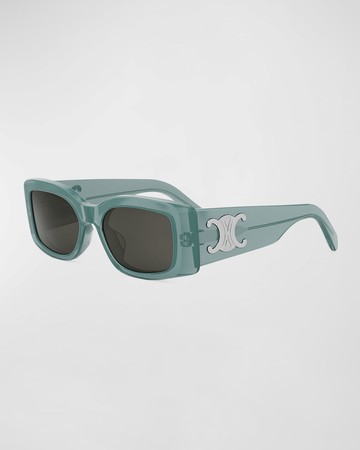Triomphe Acetate Rectangle Sunglasses