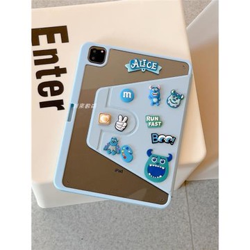 適用聯想小新Padpro12.7平板保護殼2025款亞克力旋轉360°2024款聯想小新pro11寸全包防折防摔套可愛立體公仔