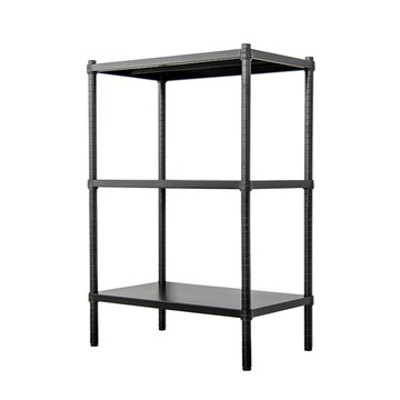 【Y HOUSE】60x35x90公分 三層無洞鐵板收納層架 置物架 鐵架-烤漆黑