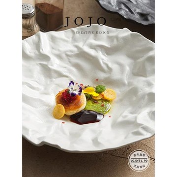 JOJO'S L. PD.soup.褶皺深菜盤子碗高級感日式餐具碟子 | 和羹