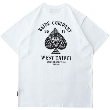 B-SIDE SPADE PANTHER TEE 美式黑豹 短T (白色)