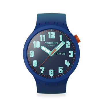 Swatch ESSENTIALLY BOLD 大錶面手錶/瑞士製造 SB01N700 (47mm)【官方旗艦店】