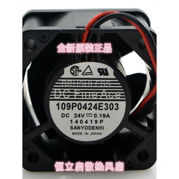 全新三洋4028 24V 0.19A 109P0424E303大風量變頻器風扇靜音4厘米