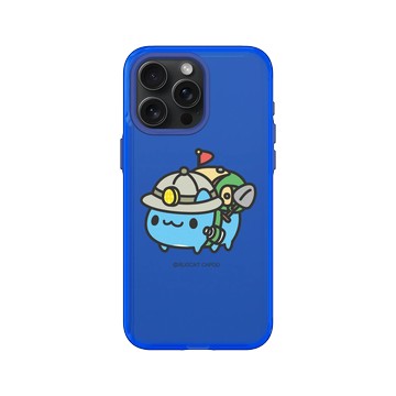 iPhone 15 Pro Max Clear 激光藍 - 貓貓蟲咖波 Bugcat Capoo - 探險咖波