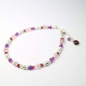 Dazzling~粉色碧璽 / 電氣石+紅寶石+石榴石+紫水晶+白水晶 免費