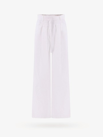 Linen trouser with frontal pinces - KRIZIA - gender_Woman