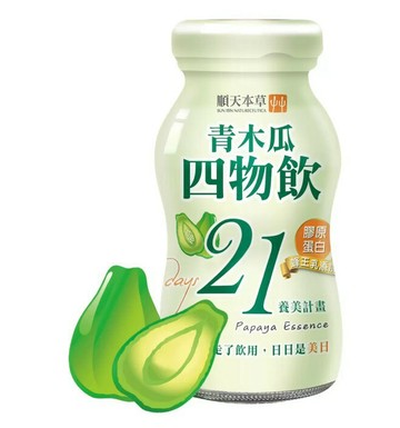 順天本草 青木瓜四物飲 100毫升 X 42入
