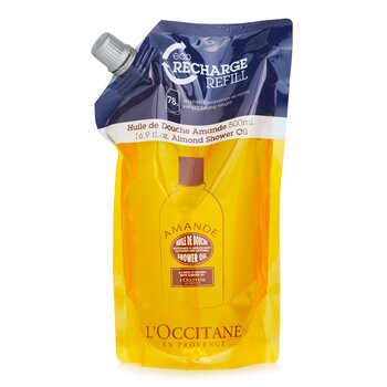 L'Occitane 歐舒丹 杏仁沐浴油補充裝 (新舊包裝隨機) 500ml/16.9oz-沐浴及泡泡浴