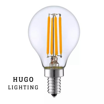 【雨果燈飾 附發票】E14小燈頭 全電壓G45小球型 85-265V複古拉絲LED燈泡 4W 6W  仿鎢絲全電壓球泡