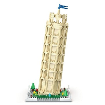 KOCO 積木 城市系列 比薩斜塔｜聖誕禮物 交換禮物 生日禮物 儀式感生活