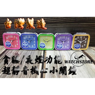 C&F 【A-one】附贈電池 MIT台灣製造 超靜音嗶嗶聲立體數字鬧鐘 小夜燈/貪睡 TG-0151
