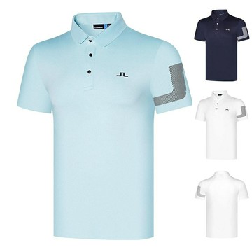 JL新款高爾夫服裝短袖男T恤運動速乾排汗透氣golf舒適上衣polo衫